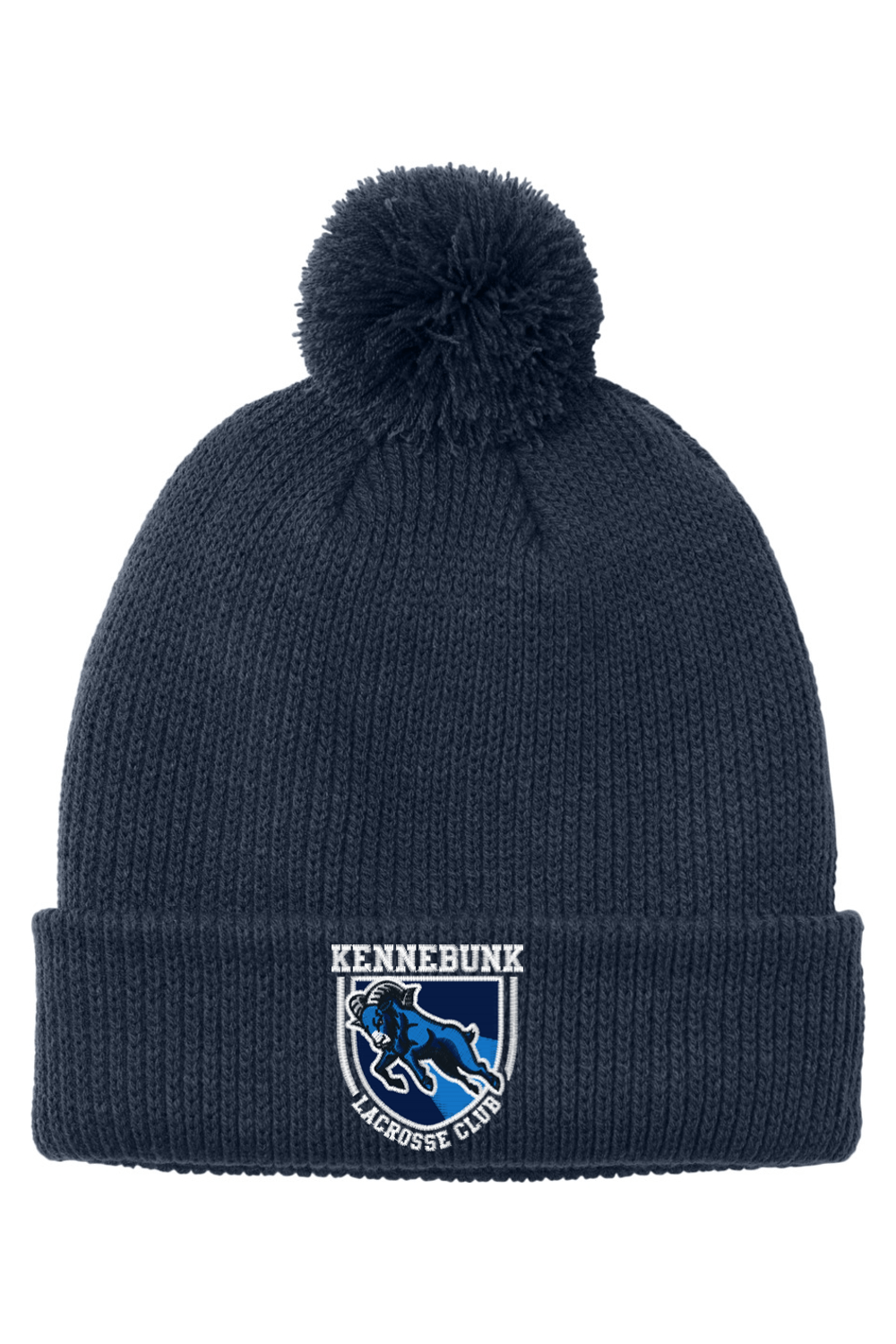 Kennebunk Lacrosse Port Authority Cozy Pom Beanie Signature Lacrosse