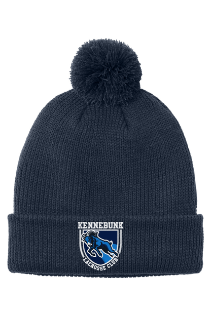 Kennebunk Lacrosse Port Authority Cozy Pom Beanie Signature Lacrosse