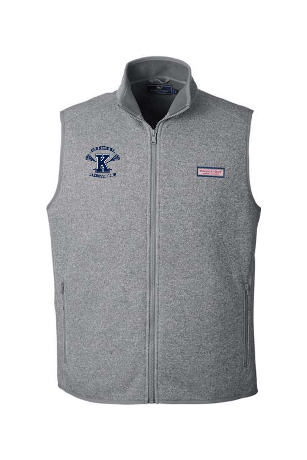 Kennebunk Lacrosse Vineyard Vines Mountain Sweater Fleece Vest Signature Lacrosse