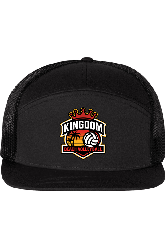 Kingdom Beach Volleyball Richardson Seven-Panel Trucker Cap Signature Lacrosse