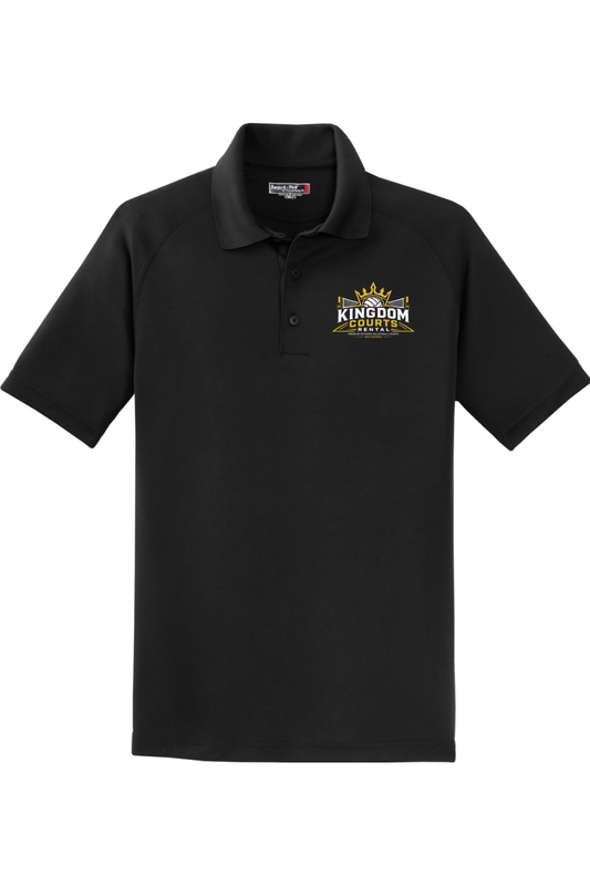 Kingdom Beach Volleyball Sport-Tek Dry Zone Raglan Polo Signature Lacrosse