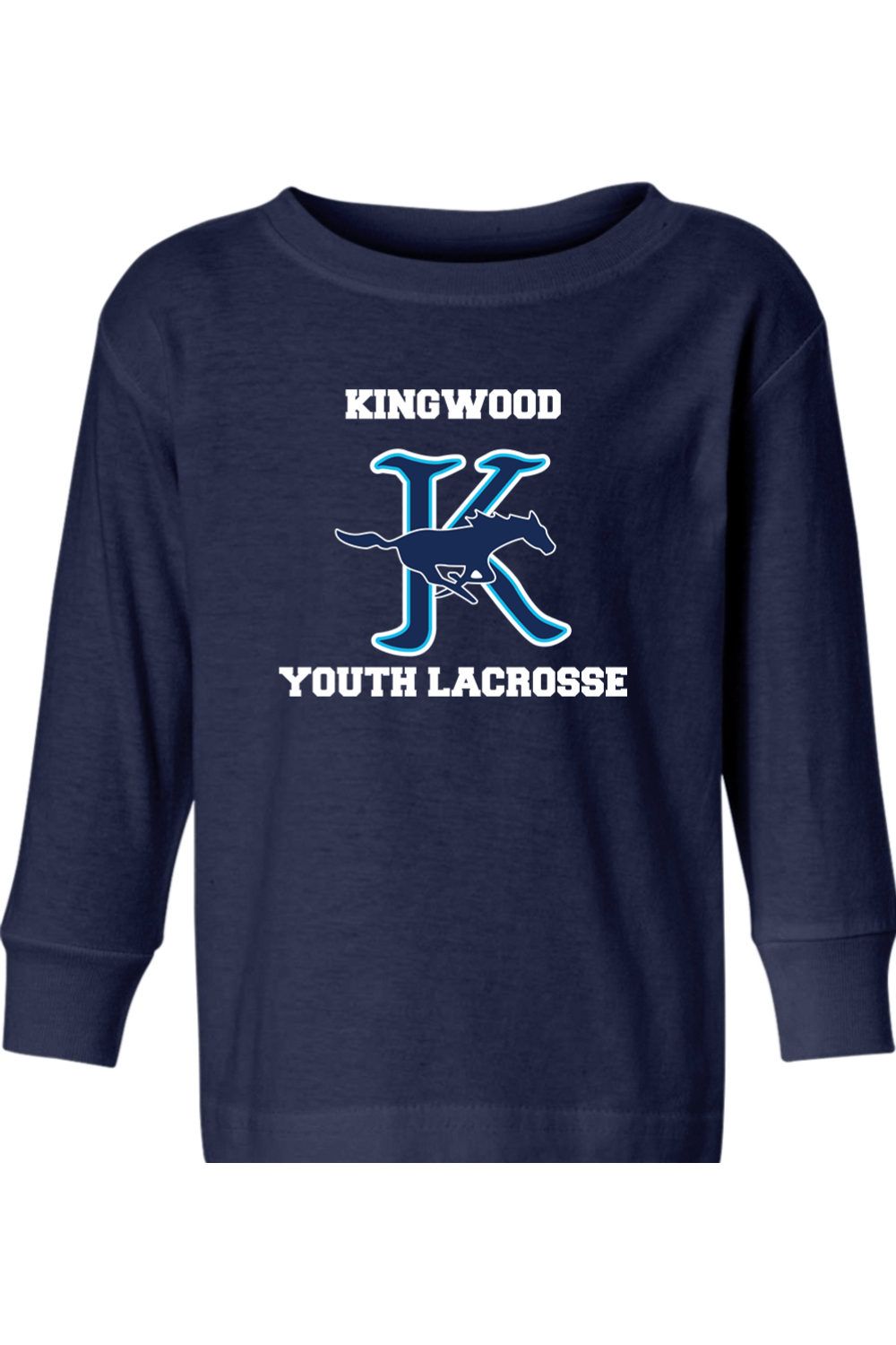 Kingwood Youth Lacrosse Toddler Long Sleeve T-Shirt Signature Lacrosse