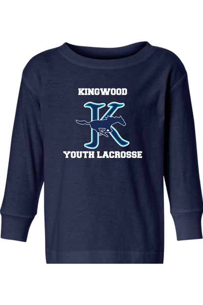 Kingwood Youth Lacrosse Toddler Long Sleeve T-Shirt Signature Lacrosse
