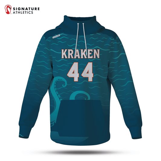 Kraken Lacrosse Dye Sub Scuba Hoodie: Kraken Lacrosse Signature Lacrosse