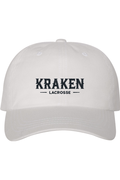Kraken Lacrosse Embroidered Dad Hat Signature Lacrosse