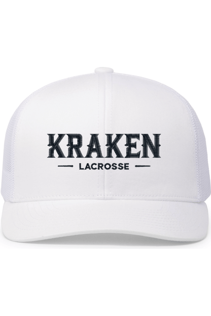 Kraken Lacrosse Embroidered Trucker Hat Signature Lacrosse