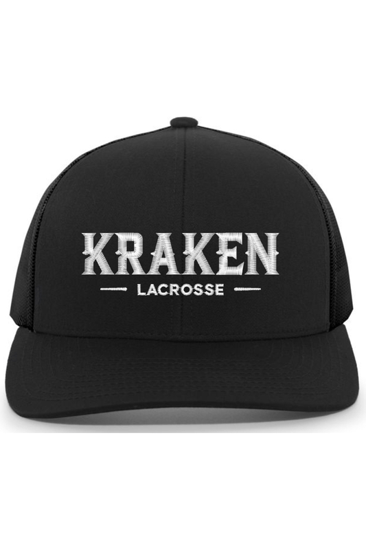 Kraken Lacrosse Embroidered Trucker Hat Signature Lacrosse