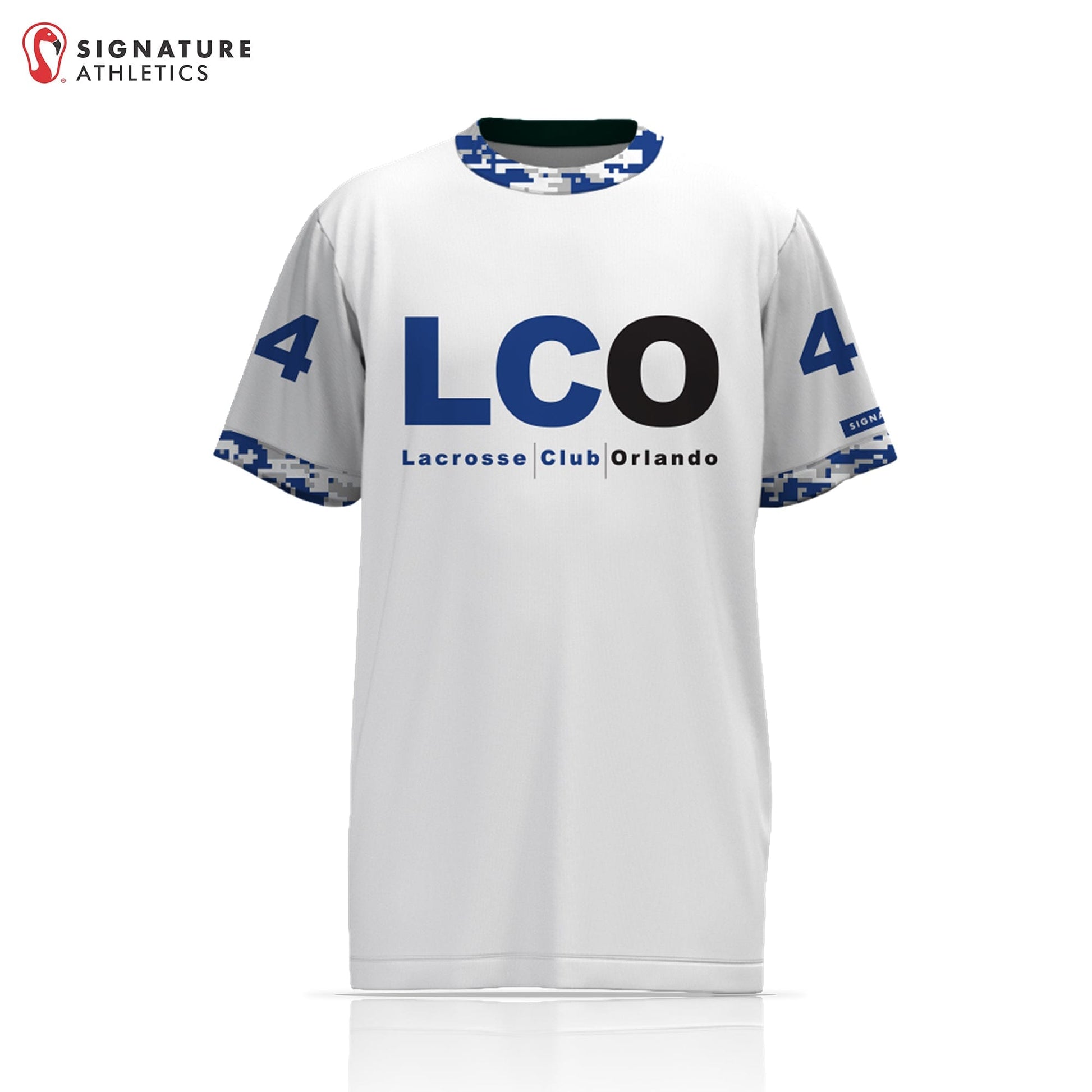 Lacrosse Club Orlando Men's Player Short Sleeve Shooting Shirt: 10U Signature Lacrosse