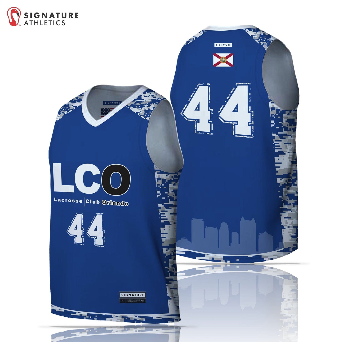 Lacrosse Club Orlando Men's Player Sleeveless Game Reversible: HSA Signature Lacrosse