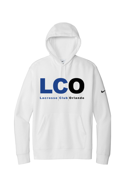 Lacrosse Club Orlando Nike Club Fleece Sleeve Swoosh Pullover Hoodie Signature Lacrosse