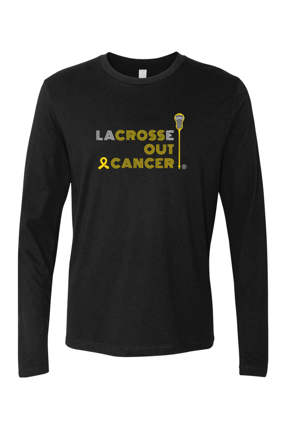 LaCROSSe Out Cancer Adult Long Sleeve T-Shirt Signature Lacrosse