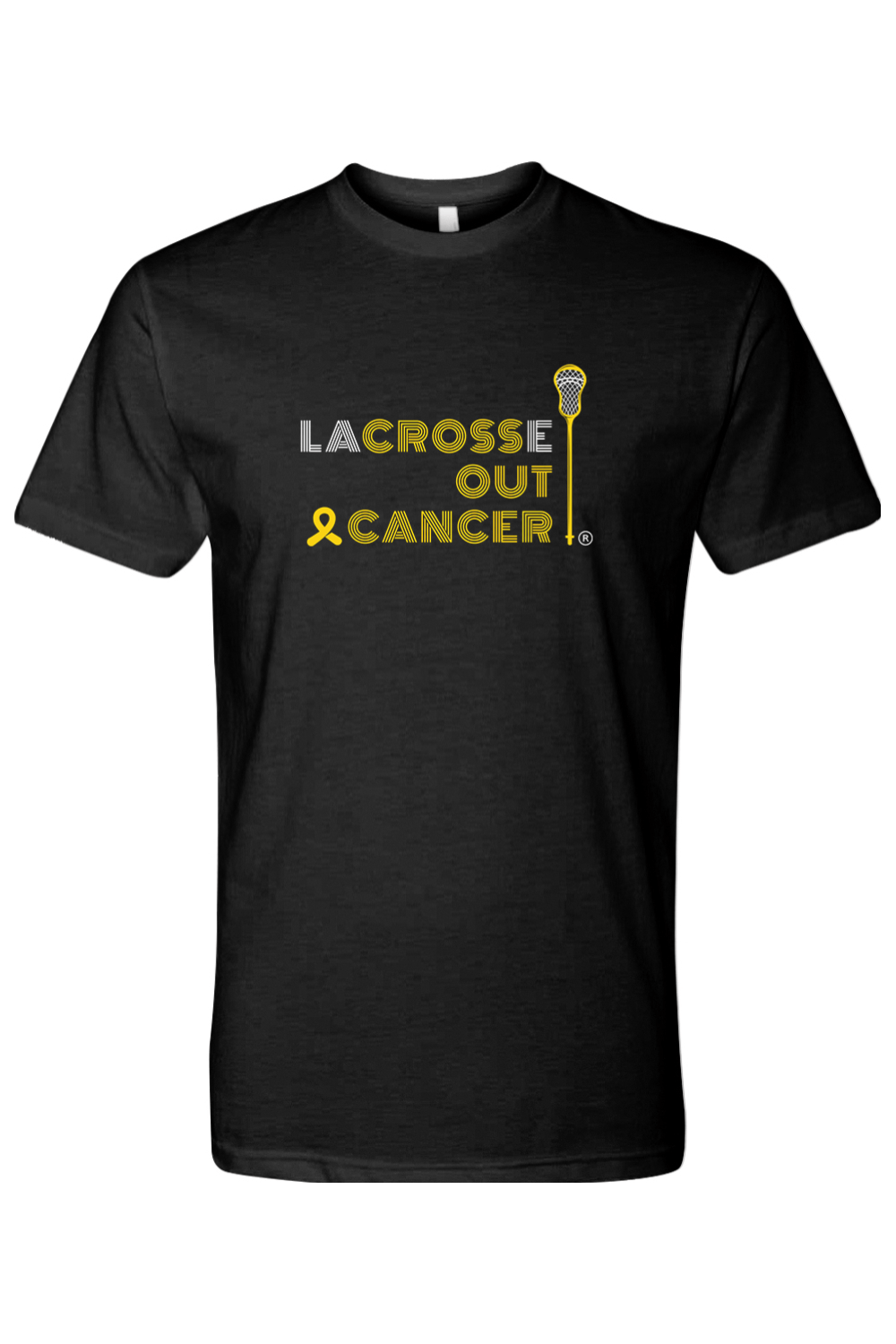 LaCROSSe Out Cancer Adult Men's T-Shirt Signature Lacrosse