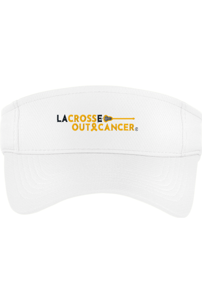 LaCROSSe Out Cancer Embroidered Visor Signature Lacrosse