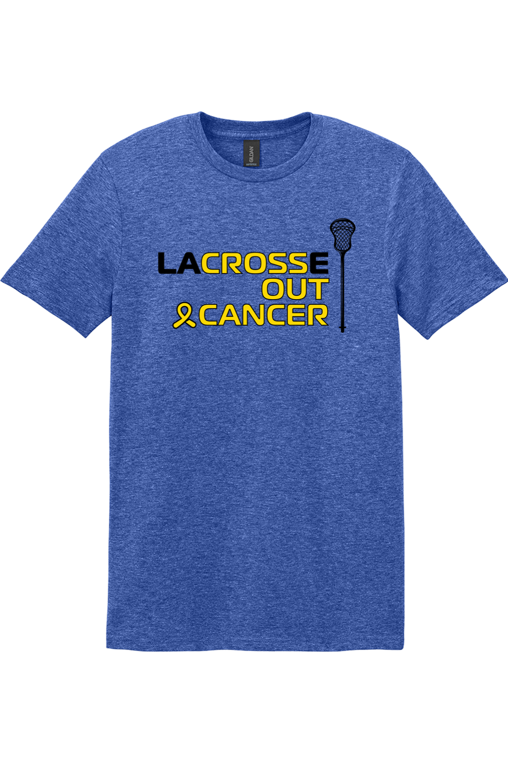 Lacrosse Out Cancer Gildan Softstyle T-Shirt Signature Lacrosse