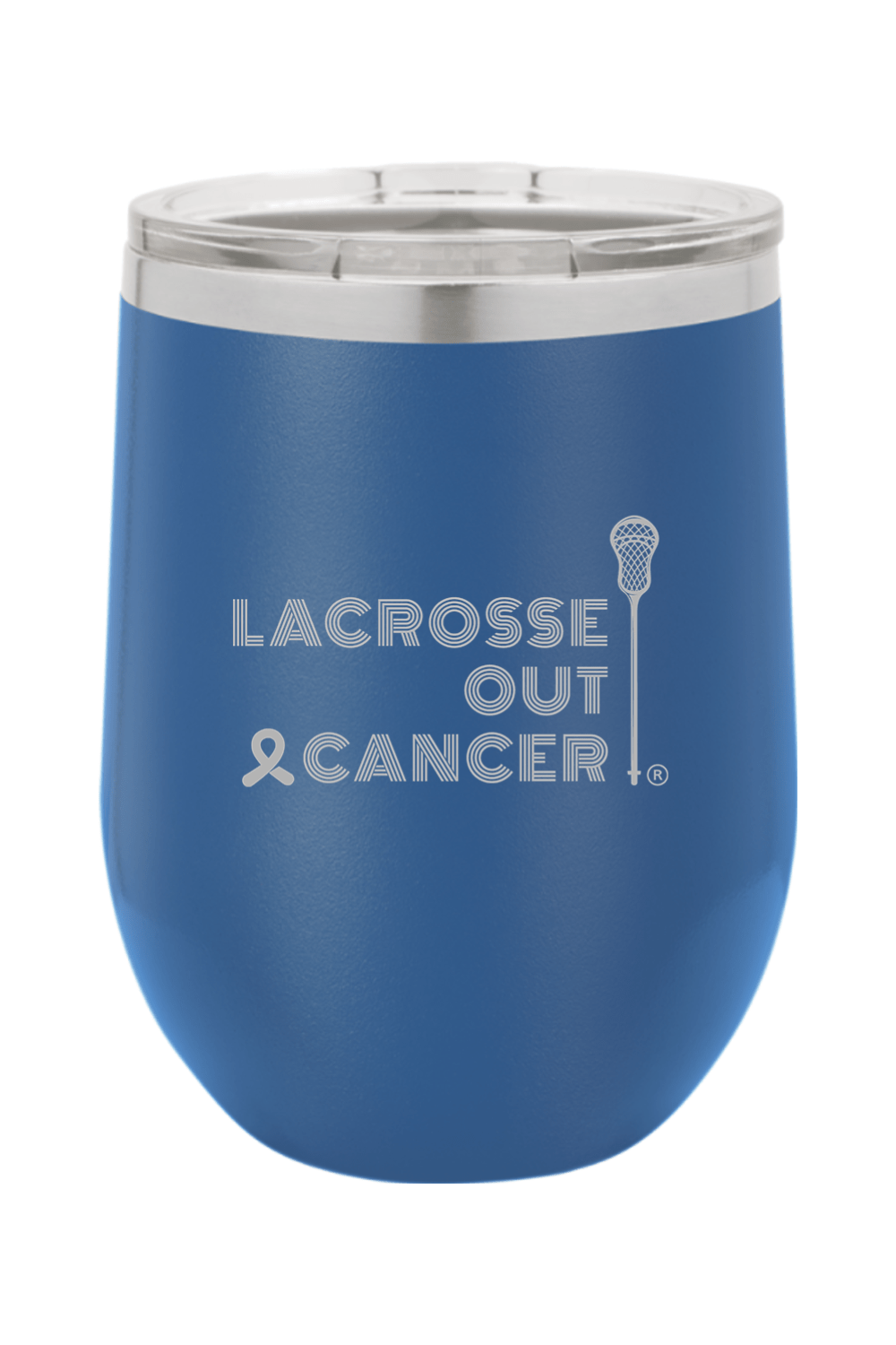 LaCROSSe Out Cancer Insulated Wine Tumbler Signature Lacrosse