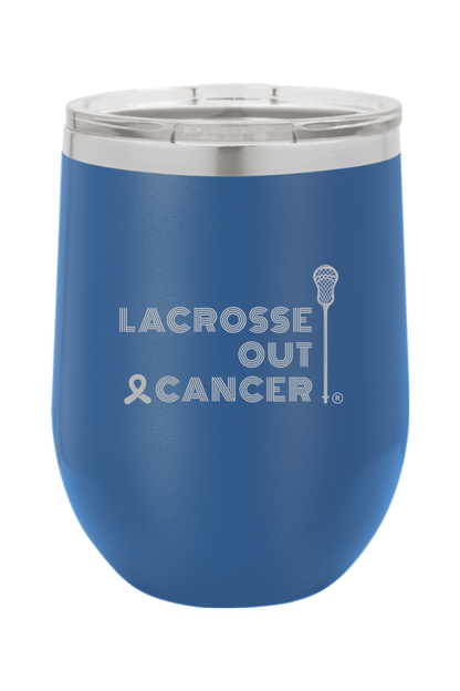LaCROSSe Out Cancer Insulated Wine Tumbler Signature Lacrosse