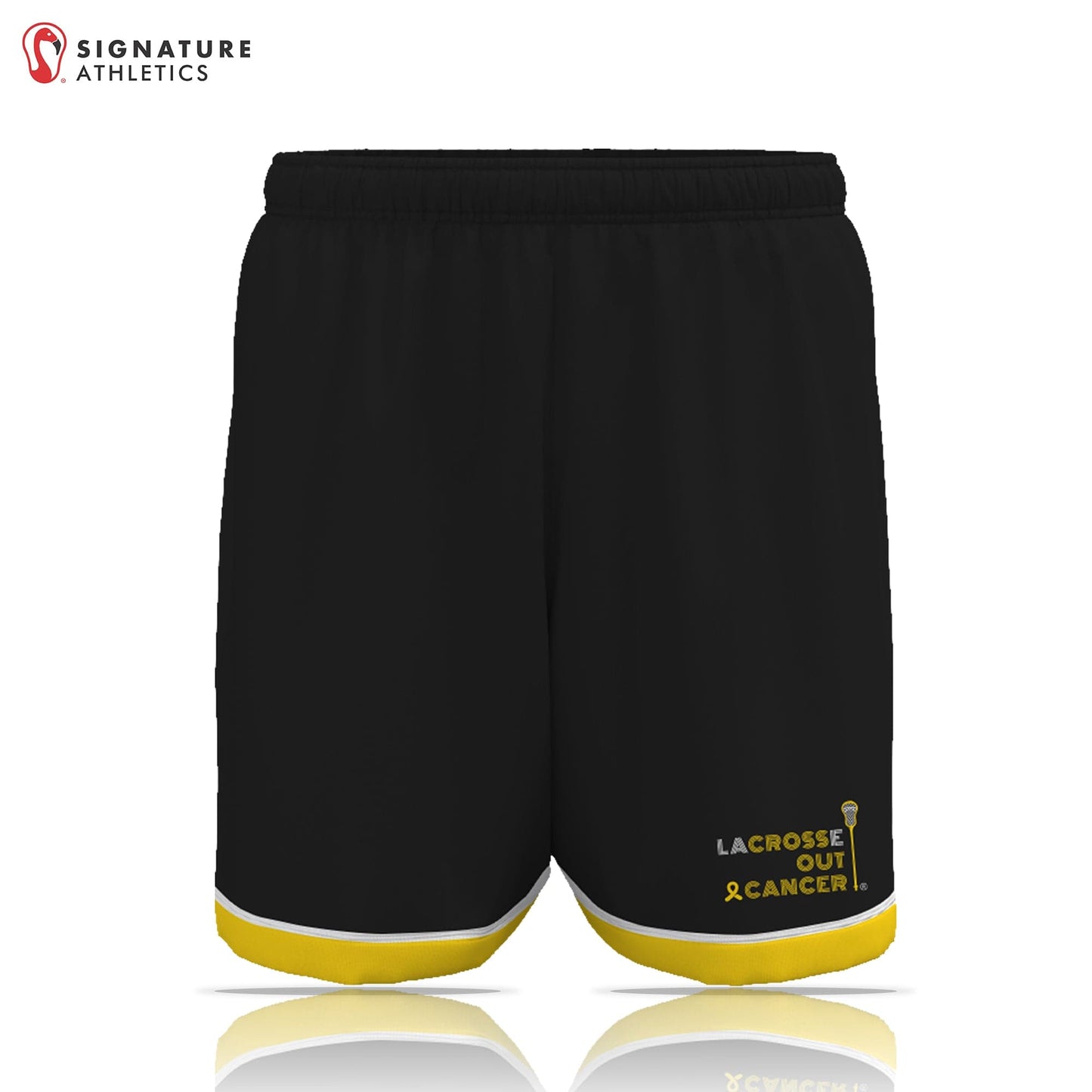 LaCROSSe Out Cancer Men's Game Shorts: LaCROSSe Out Cancer Signature Lacrosse