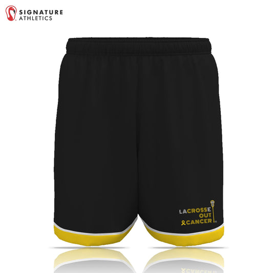 LaCROSSe Out Cancer Men's Game Shorts: LaCROSSe Out Cancer Signature Lacrosse