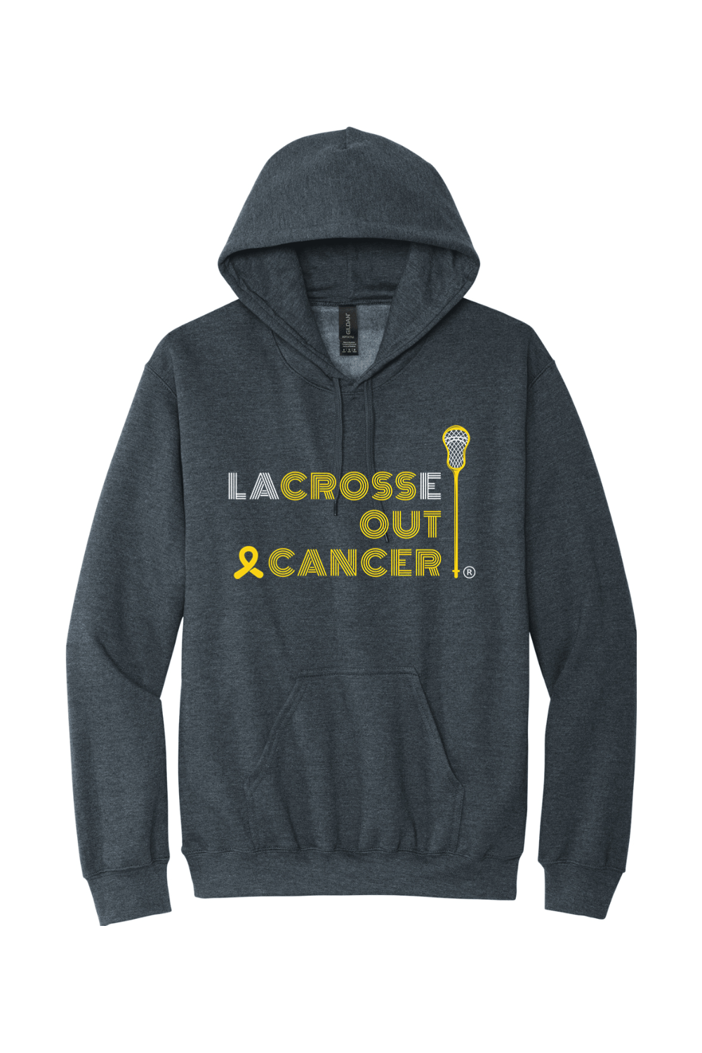 LaCROSSe Out Cancer Pullover Hooded Sweatshirt Signature Lacrosse