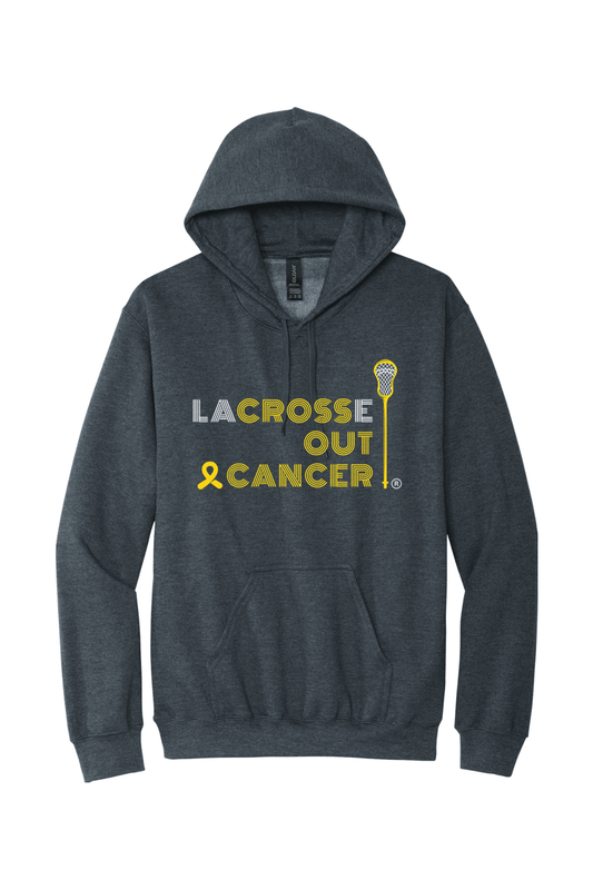 LaCROSSe Out Cancer Pullover Hooded Sweatshirt Signature Lacrosse