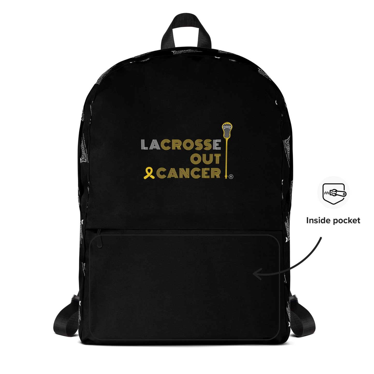 LaCROSSe Out Cancer Travel Backpack Signature Lacrosse