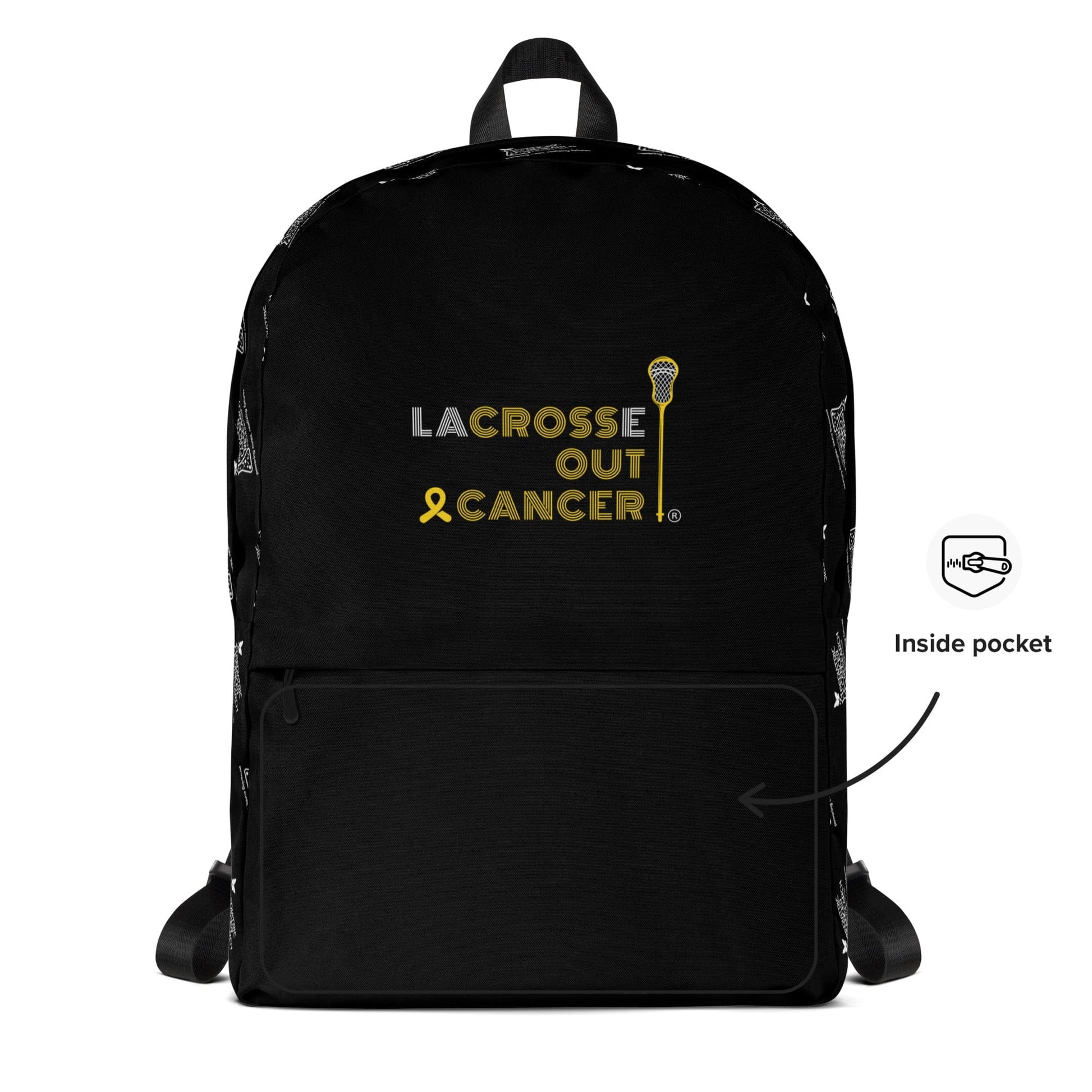 LaCROSSe Out Cancer Travel Backpack Signature Lacrosse