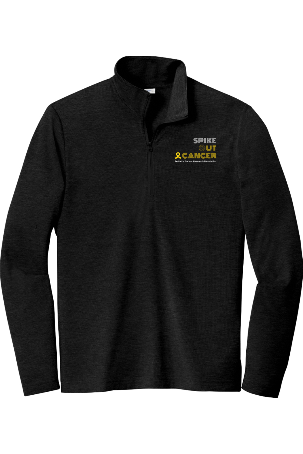 LaCROSSe Out Cancer (Volleyball) Sport-Tek PosiCharge Tri-Blend Wicking 1/4-Zip Pullover Signature Lacrosse