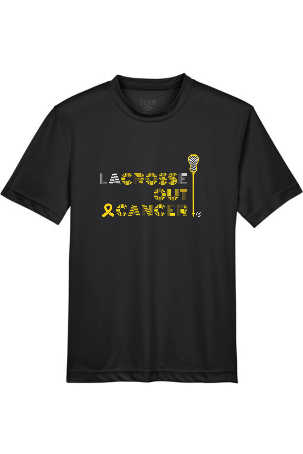 LaCROSSe Out Cancer Youth Athletic T-Shirt Signature Lacrosse