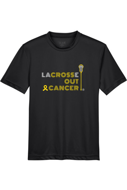 LaCROSSe Out Cancer Youth Athletic T-Shirt Signature Lacrosse