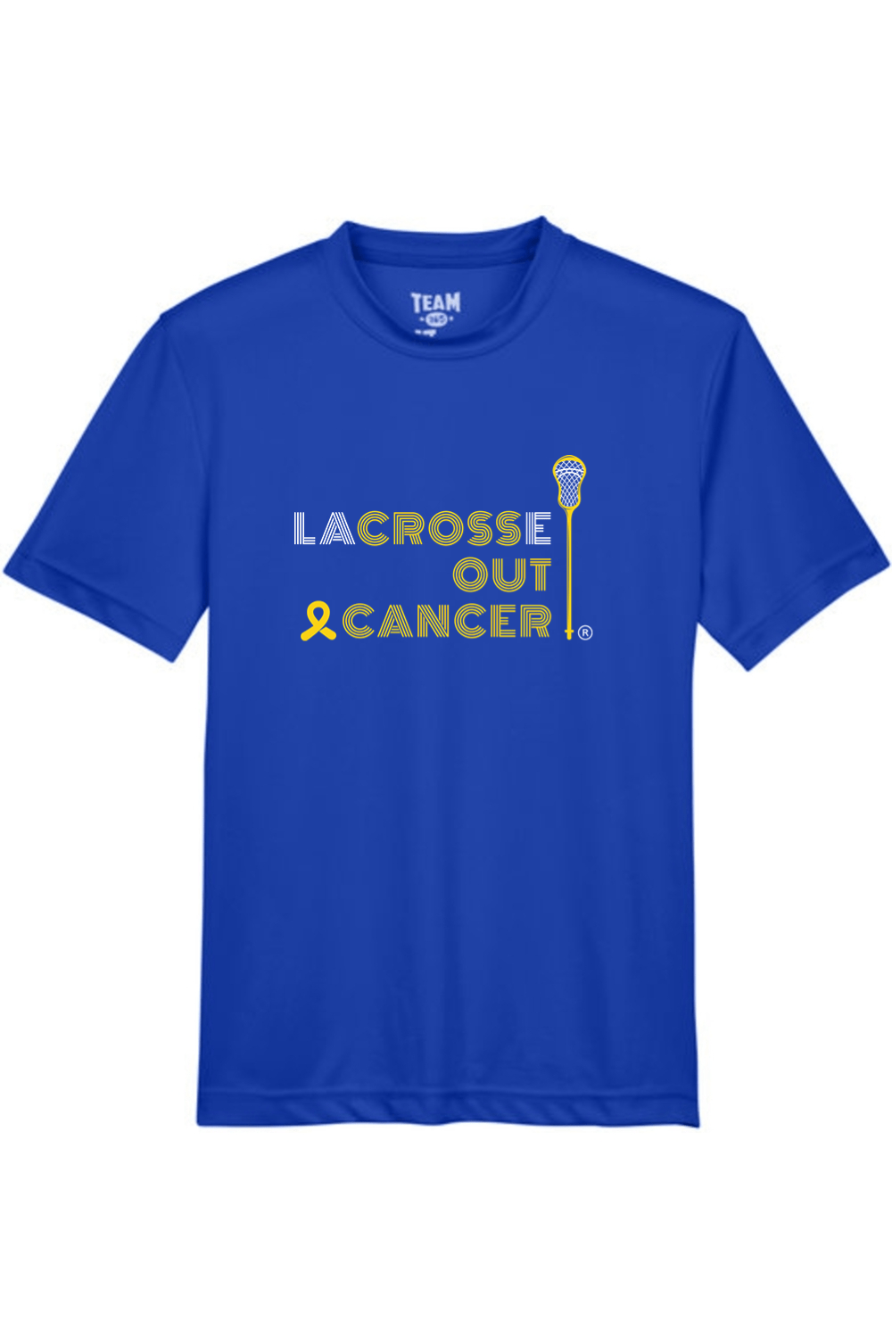 LaCROSSe Out Cancer Youth Athletic T-Shirt Signature Lacrosse