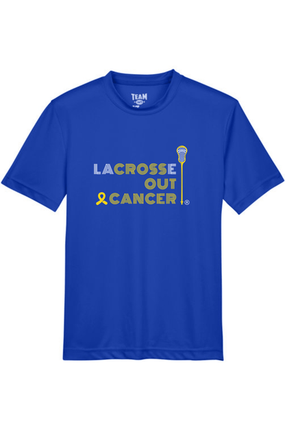 LaCROSSe Out Cancer Youth Athletic T-Shirt Signature Lacrosse