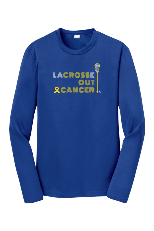 LaCROSSe Out Cancer Youth Long Sleeve T-Shirt Signature Lacrosse