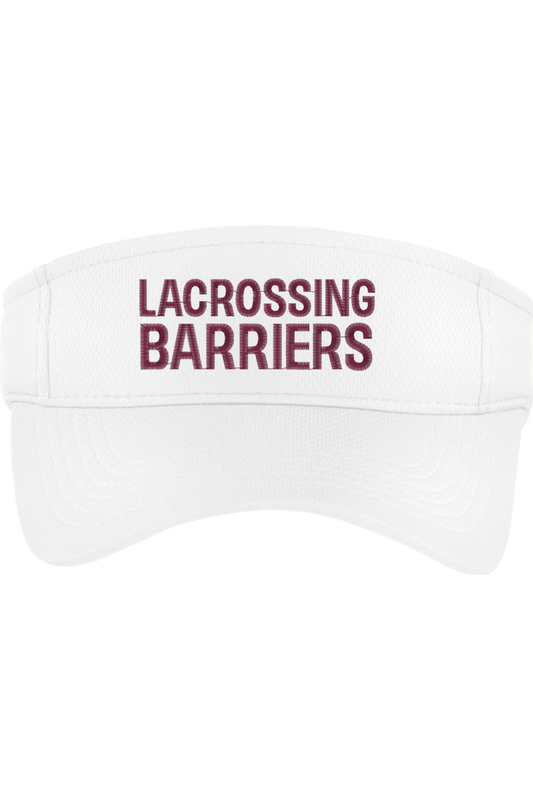 Lacrossing Barriers Embroidered Visor Signature Lacrosse