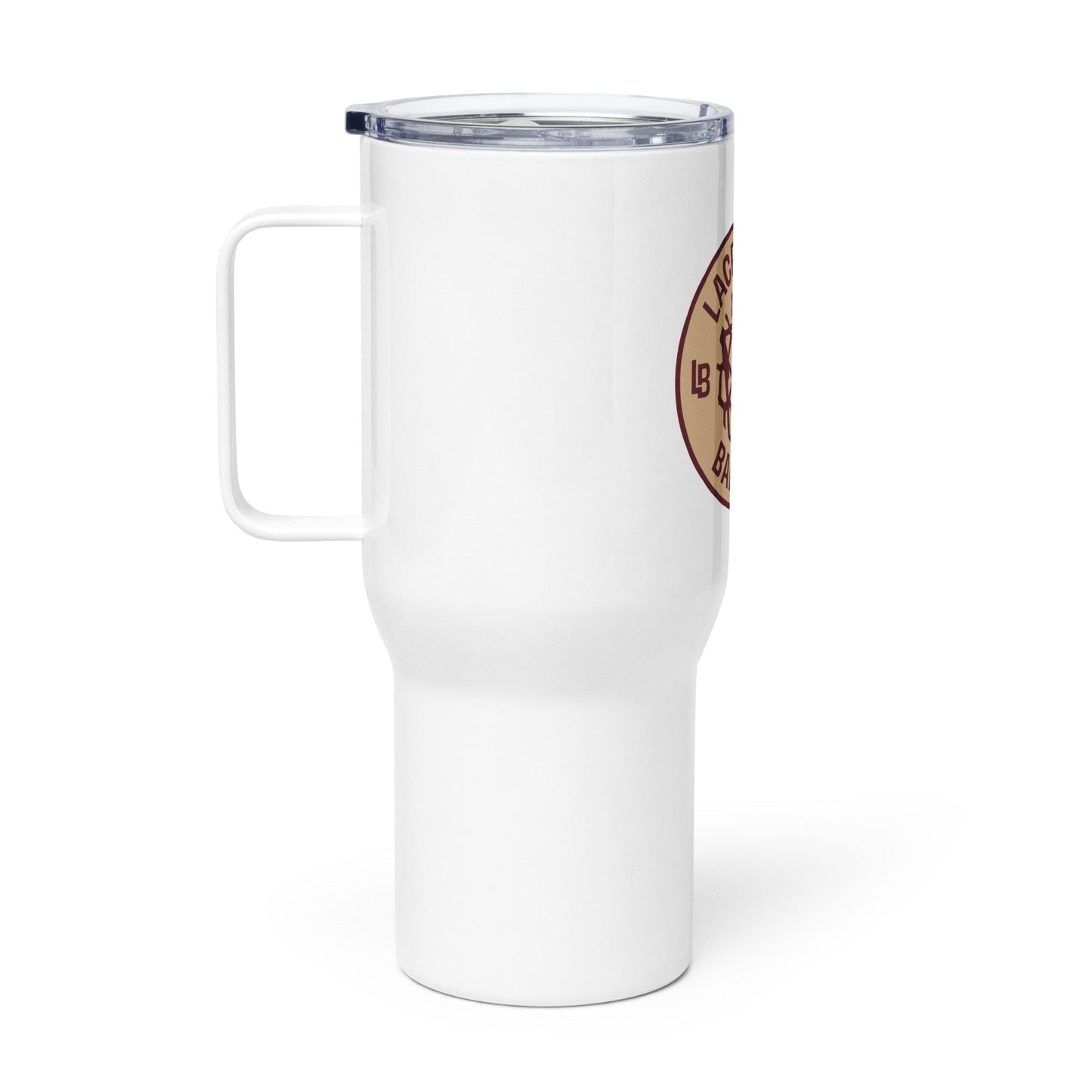 Lacrossing Barriers Travel Mug with a Handle Signature Lacrosse