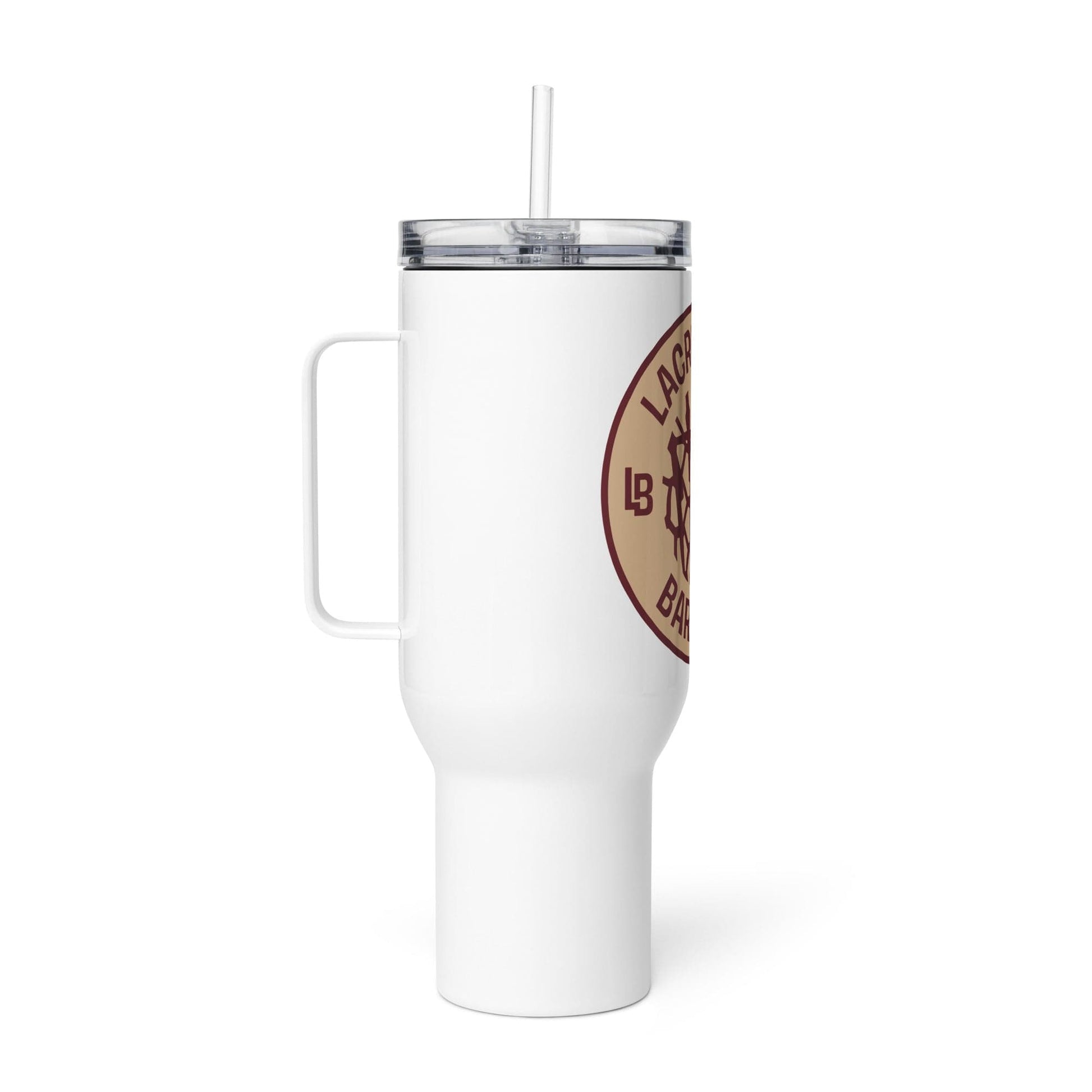 Lacrossing Barriers Travel Mug with a Handle Signature Lacrosse