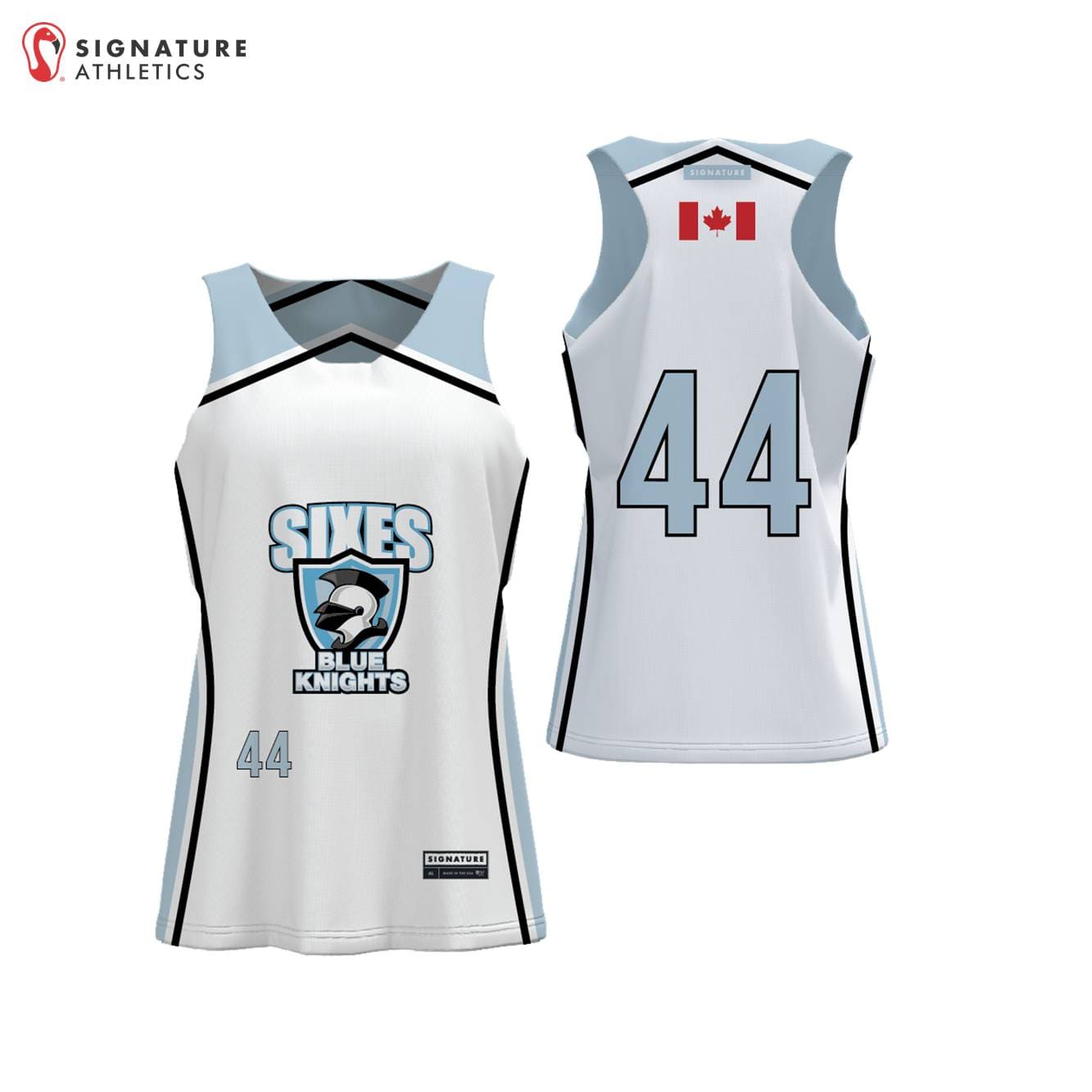 Lady Blue Knights SIXES Women's Reversible Game Pinnie Signature Lacrosse