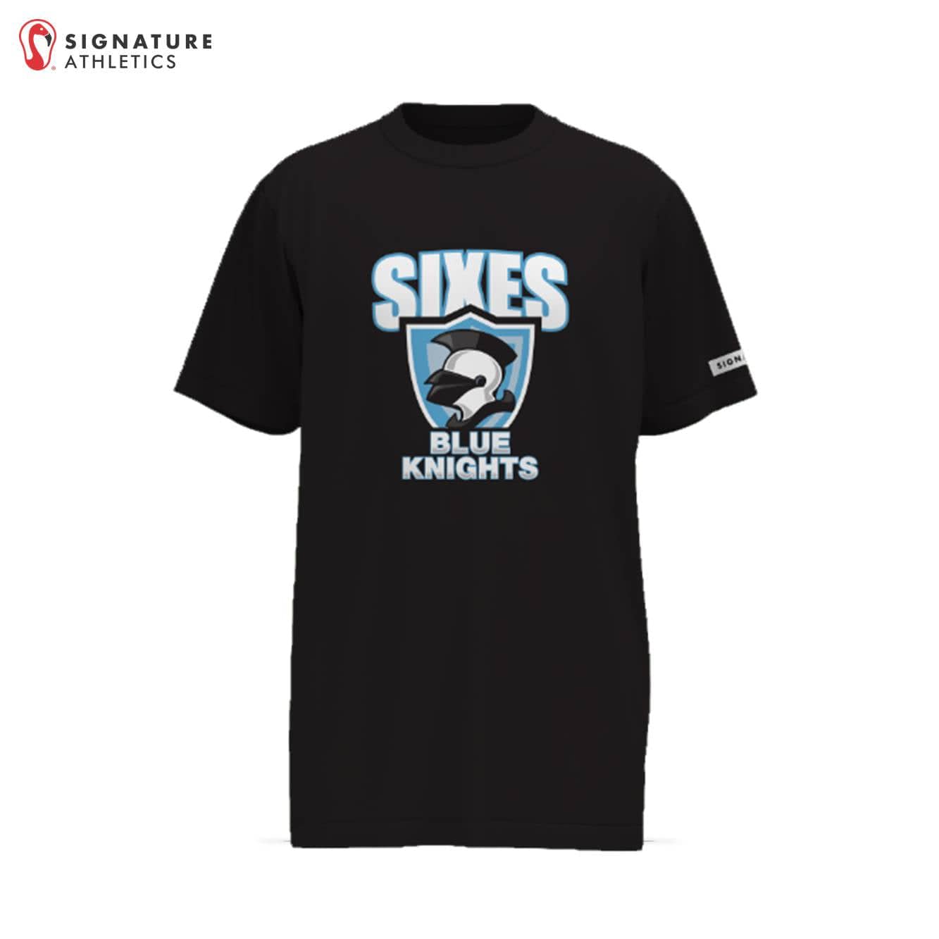 Lady Blue Knights SIXES Women's Short Sleeve Tech Tee: LBK SIXES Signature Lacrosse