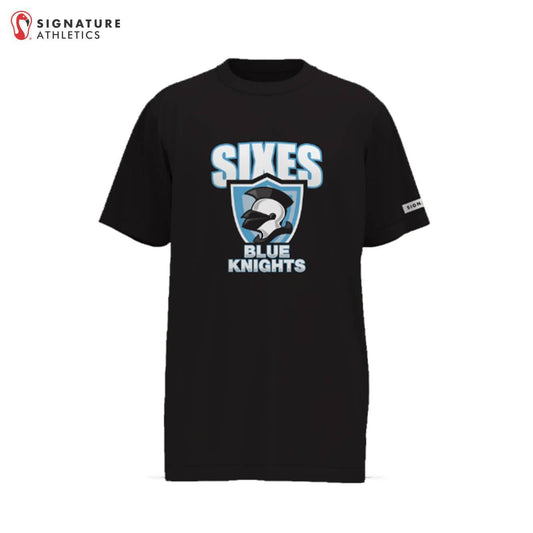 Lady Blue Knights SIXES Women's Short Sleeve Tech Tee: LBK SIXES Signature Lacrosse