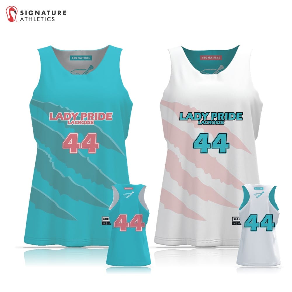 Lady Pride LC Women's Reversible Game Pinnie: Lady Pride Purpose U10 Signature Lacrosse