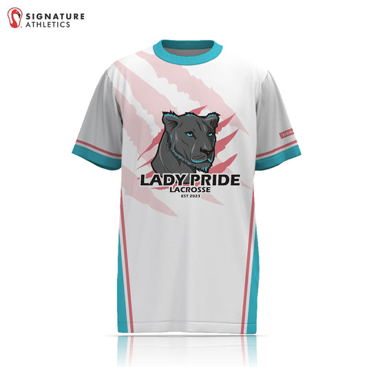 Lady Pride Women's Coaches White Short Sleeve Tech Tee: Coaches Signature Lacrosse