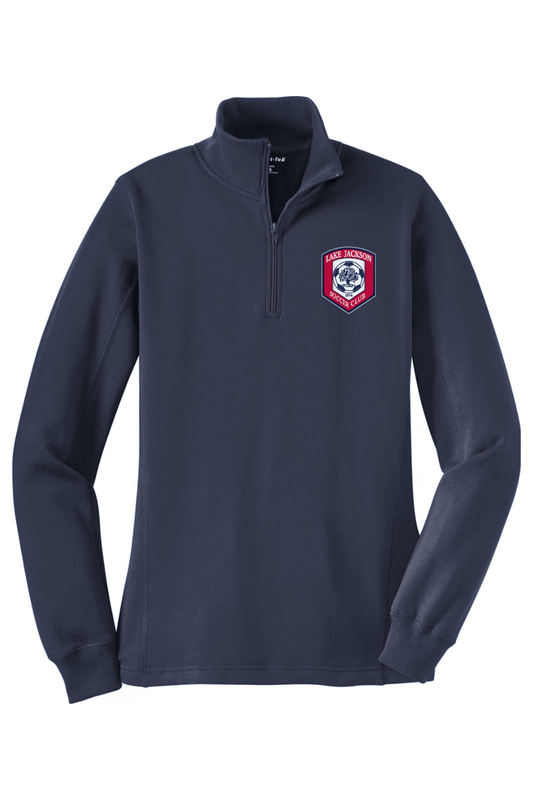 Lake Jackson Soccer Adult Women's Embroidered Quarter-Zip Pullover Signature Lacrosse