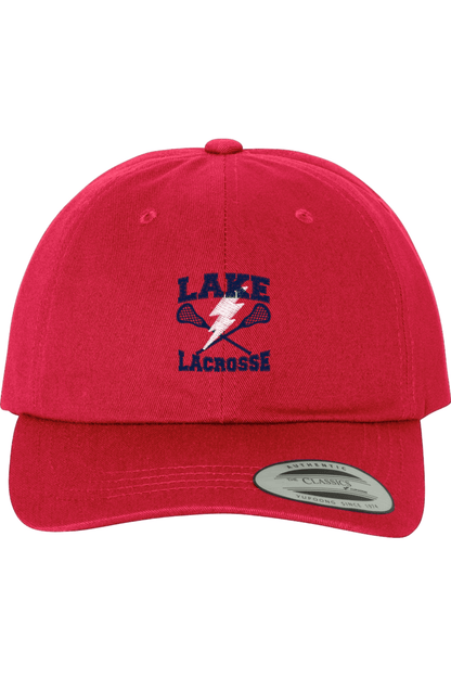 Lake Lacrosse Embroidered Dad Hat Signature Lacrosse