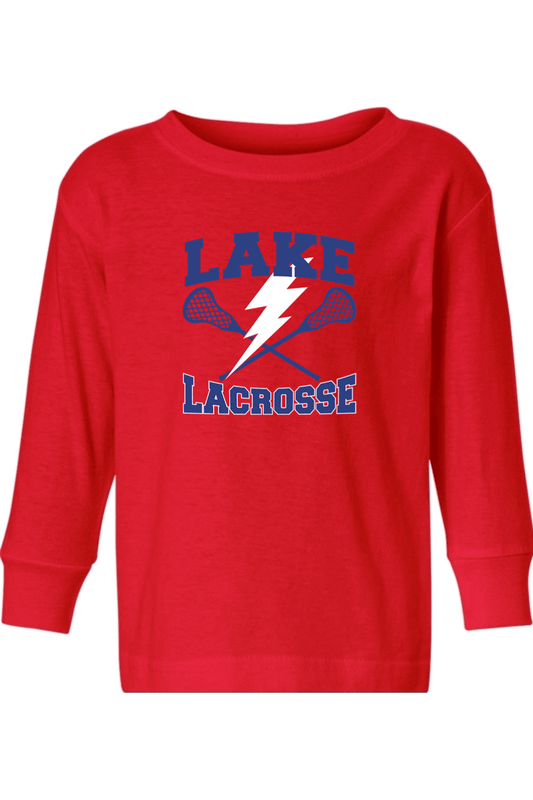 Lake Lacrosse Toddler Long Sleeve T-Shirt Signature Lacrosse