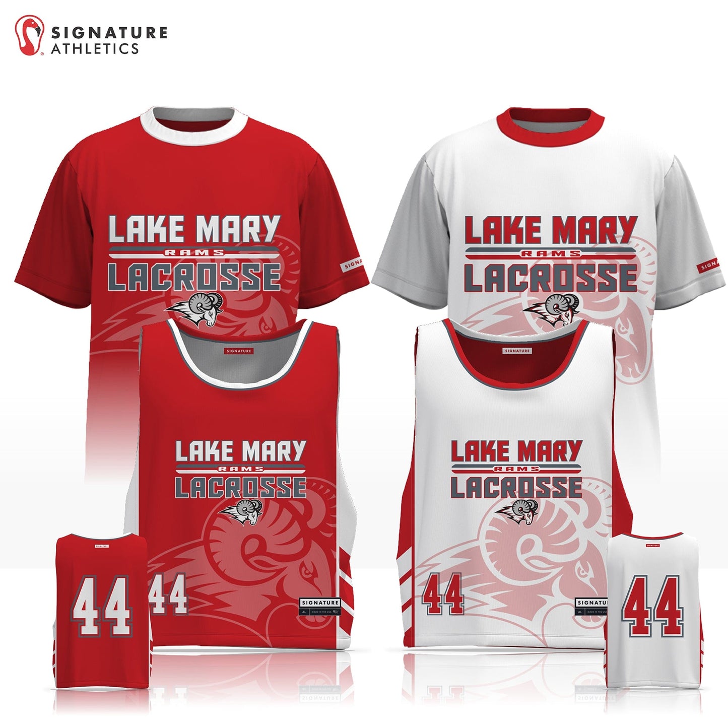 Lake Mary High School Men's 3 Piece Player Game Package: Lake Mary Signature Lacrosse