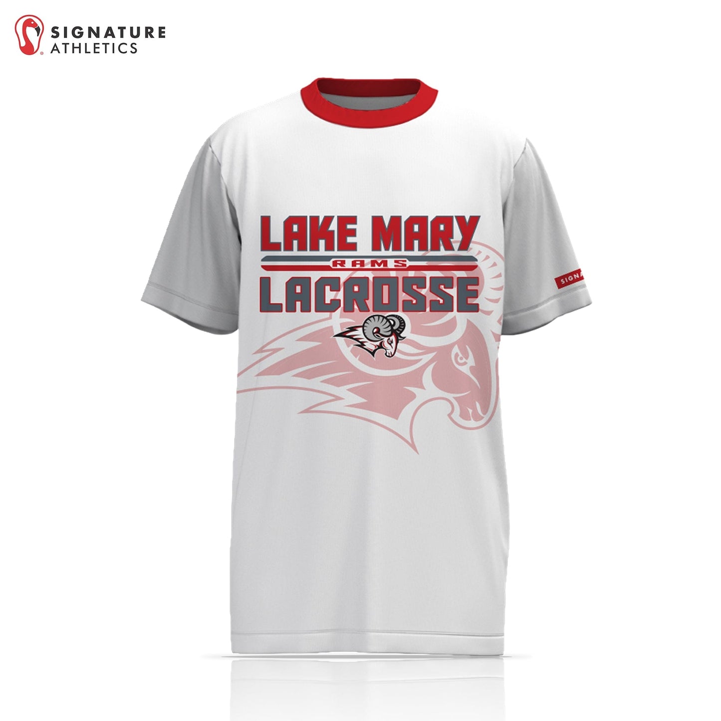 Lake Mary High School Player Light Short Sleeve Shooting Shirt: Lake Mary Signature Lacrosse