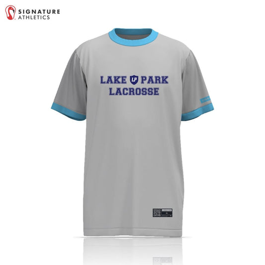 Lake Park High School Men's Player Short Sleeve Tech Tee Grey Signature Lacrosse