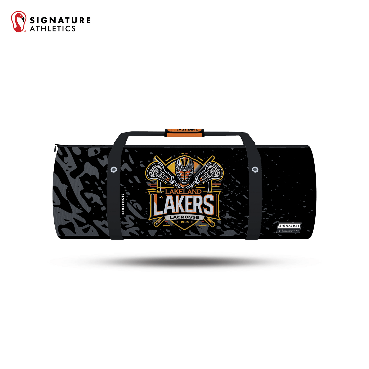 Lakeland Lakers Customizable Large Equipment Duffel Bag Signature Lacrosse