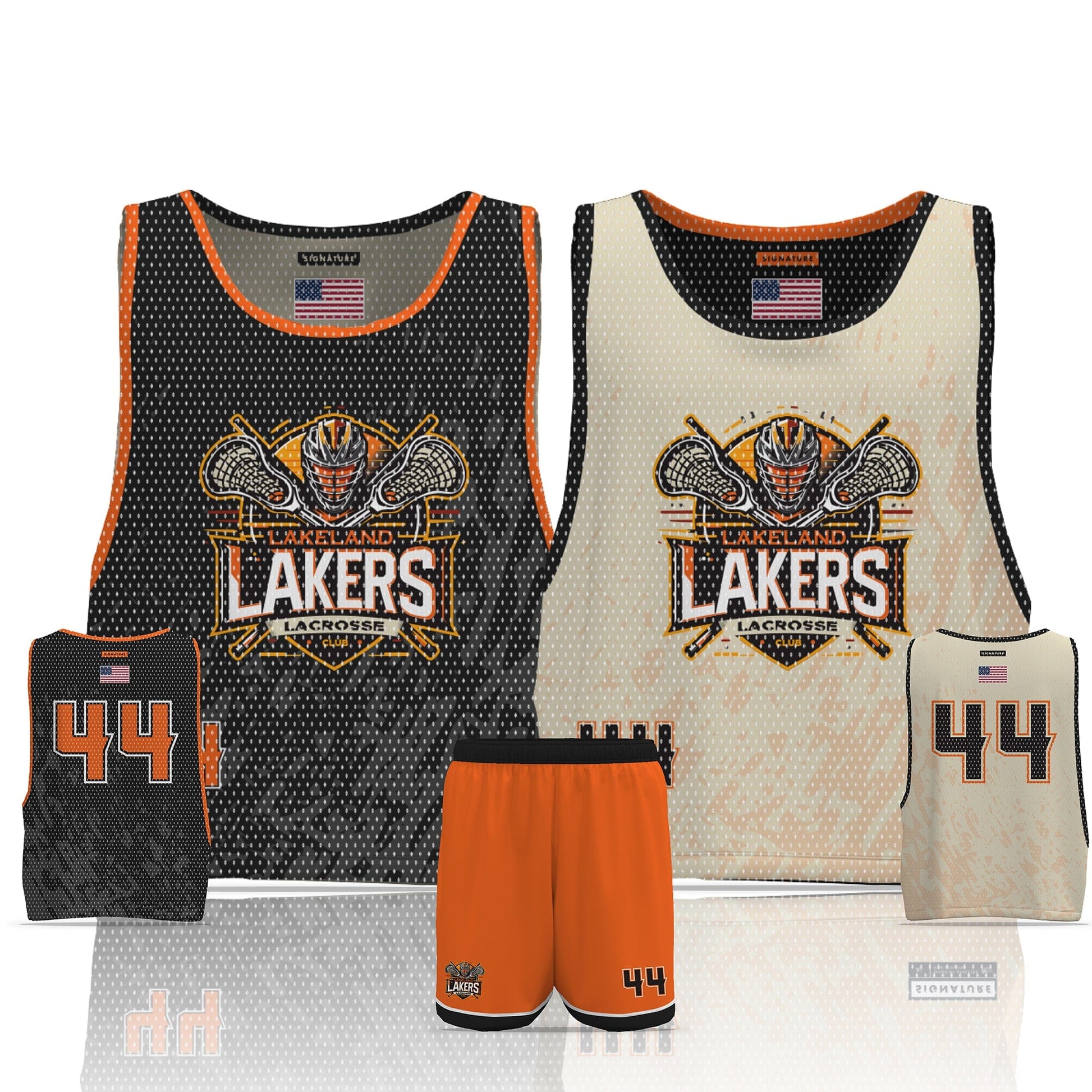 Lakeland Lakers Men's 2 Piece Player Game Package Signature Lacrosse