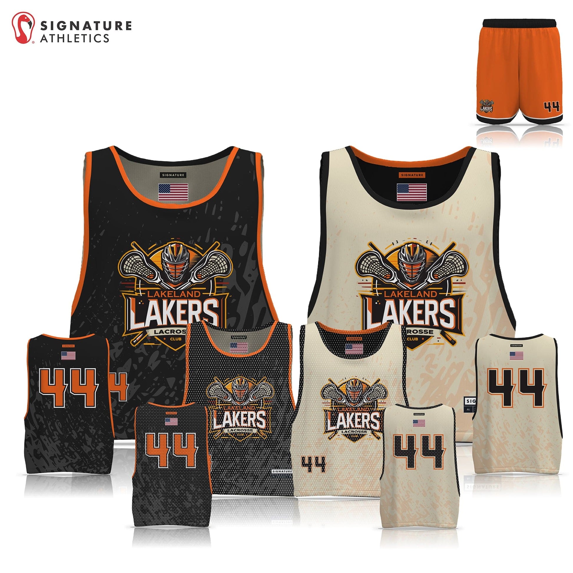Lakeland Lakers Men's 3 Piece Player Game Package: U12 Signature Lacrosse