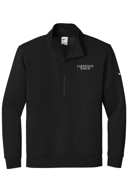 Lakewood Ranch Embroidered Nike Club Fleece Sleeve Swoosh 1/2-Zip Signature Lacrosse
